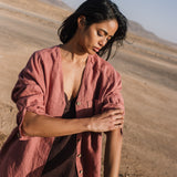 LIVORNO oversized linen shirt - notperfectlinen