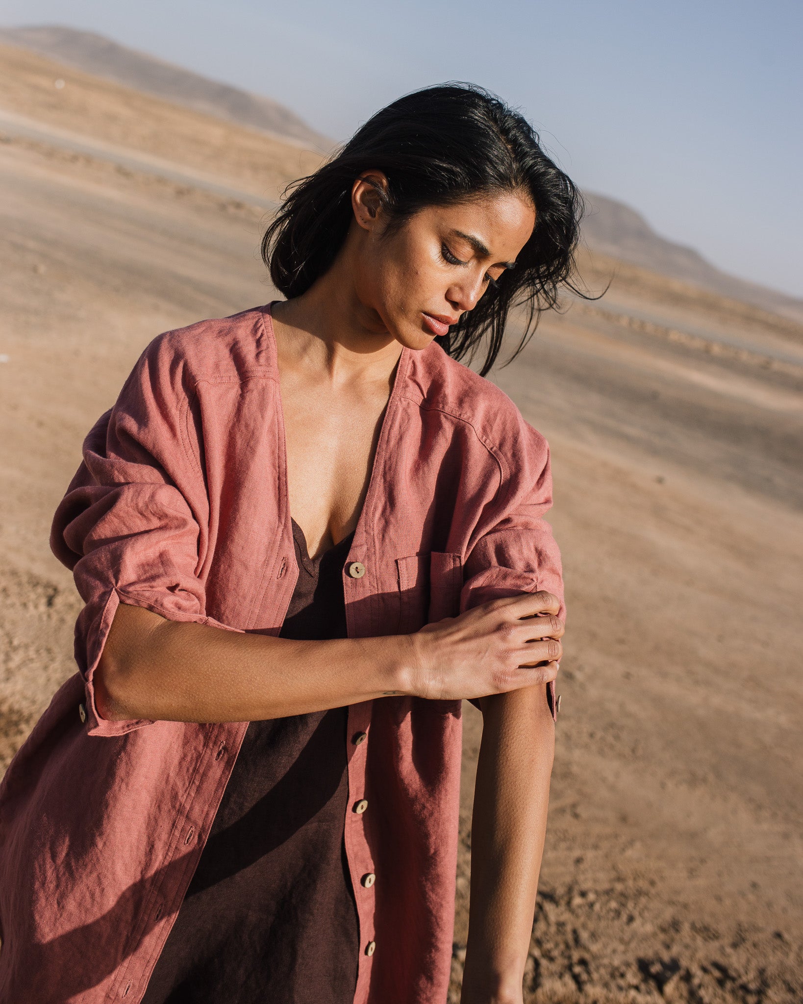 LIVORNO oversized linen shirt - notperfectlinen