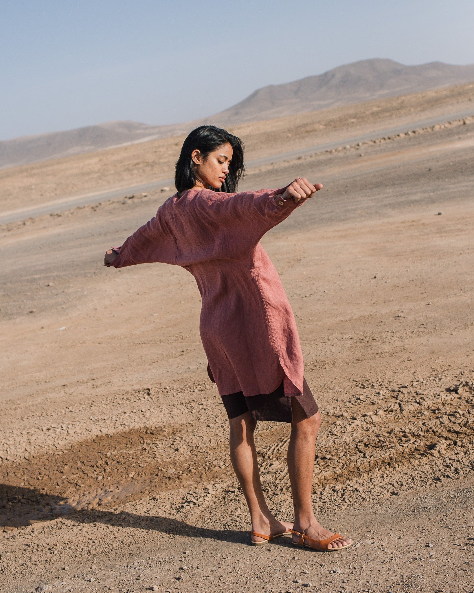 LIVORNO oversized linen shirt - notperfectlinen