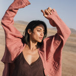 LIVORNO oversized linen shirt - notperfectlinen