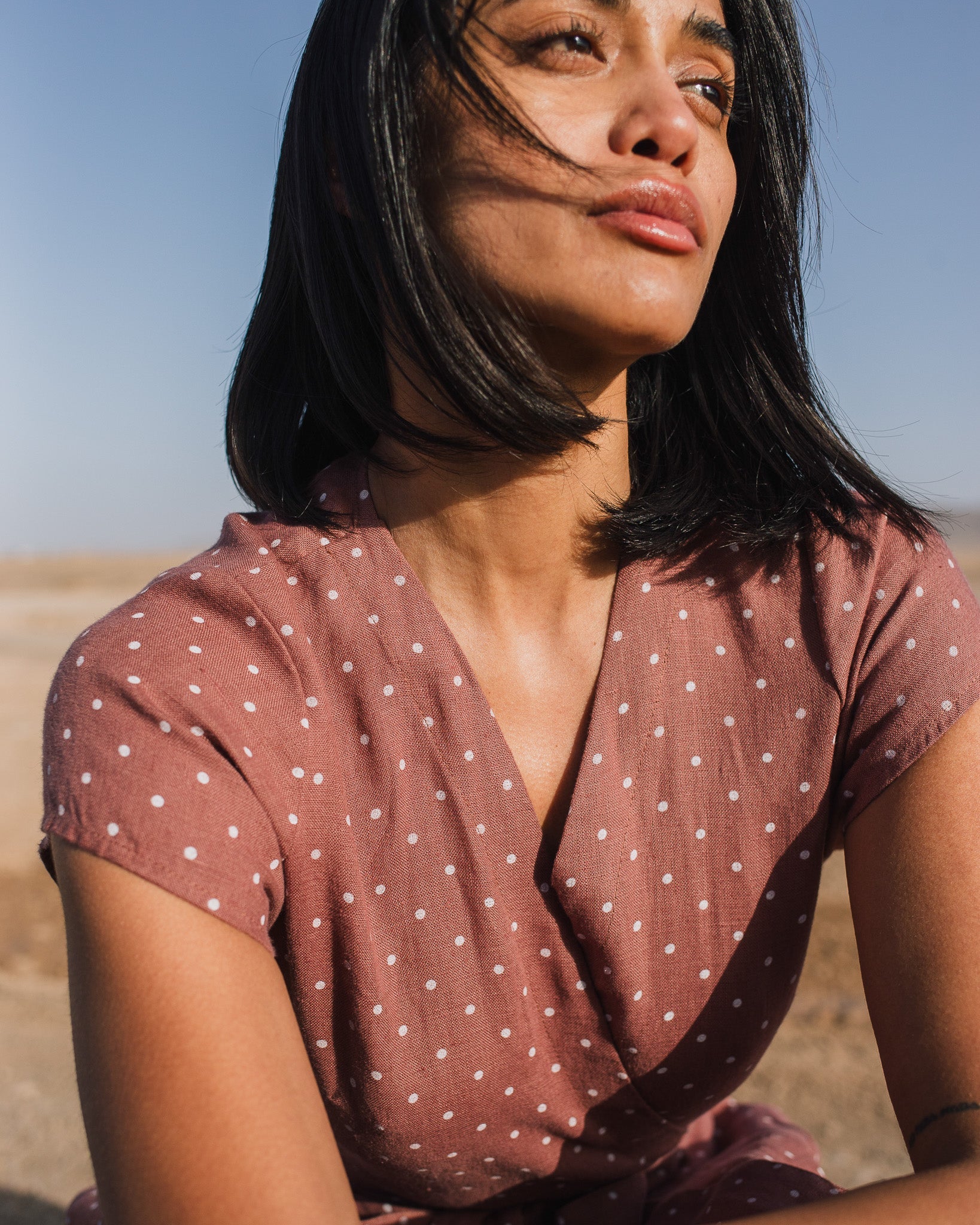 CANNES-2 wrap linen dress - notperfectlinen