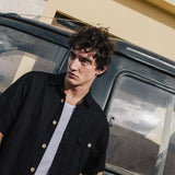 Men’s short sleeve linen shirt QUEBEC