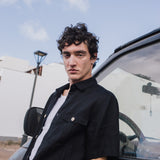 Men’s short sleeve linen shirt QUEBEC