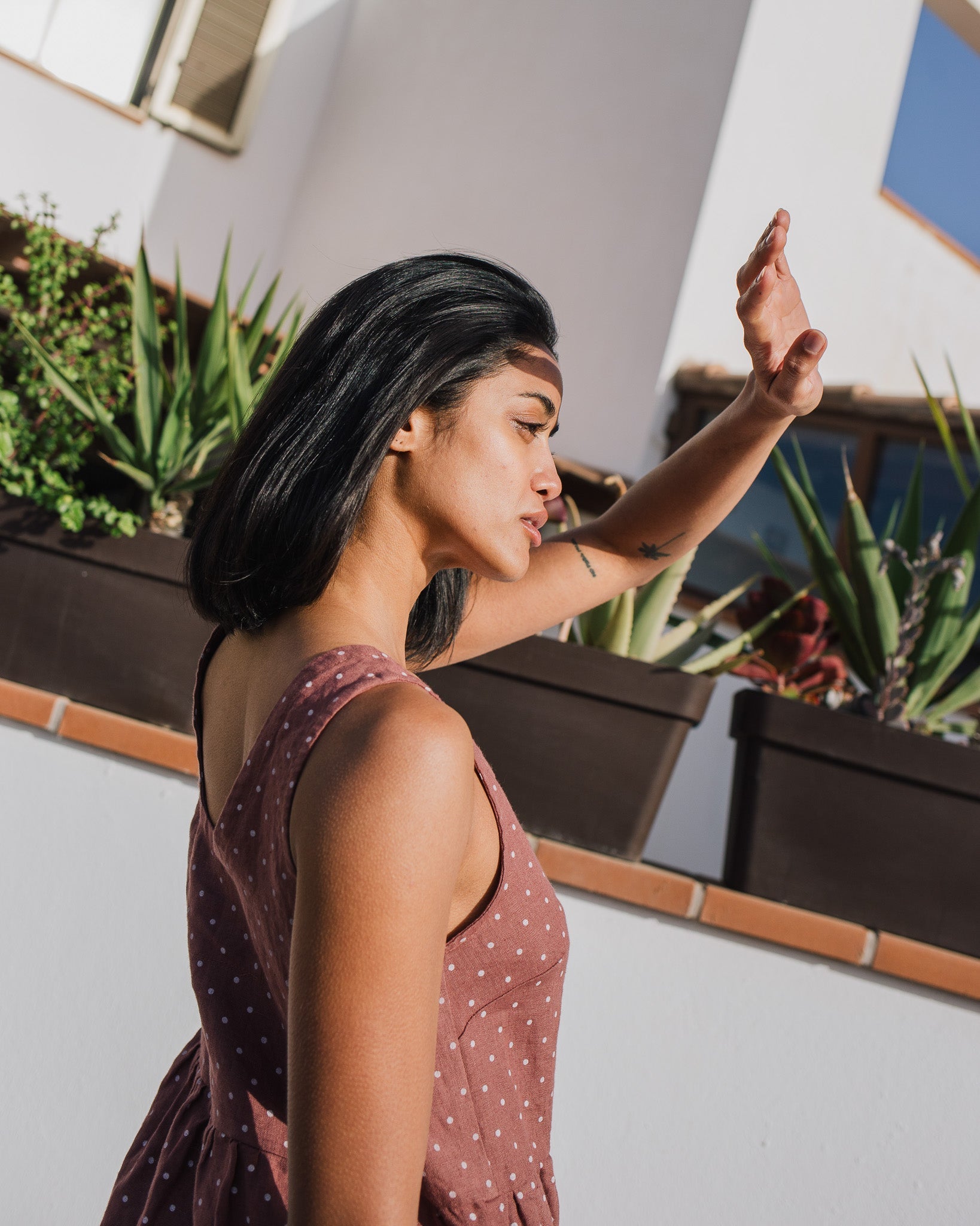 VALLEY front brass snaps linen dress - notPERFECTLINEN