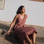 VALLEY front brass snaps linen dress - notPERFECTLINEN