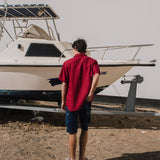 Men’s short sleeve linen shirt QUEBEC