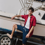 Men’s cargo linen shorts MACKAY
