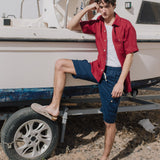 Men’s cargo linen shorts MACKAY