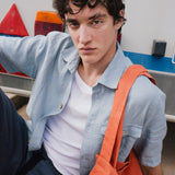 Men’s short sleeve linen shirt QUEBEC