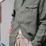 Men’s long sleeve linen shirt MONTREAL