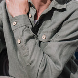 Men’s long sleeve linen shirt MONTREAL