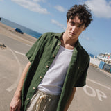 Men’s short sleeve linen shirt QUEBEC