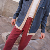R: Men’s linen pants ALBURY (Size: XXL; Color: Emerald Green)