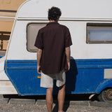 Men’s short sleeve linen shirt QUEBEC