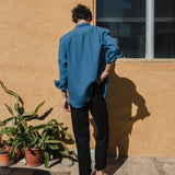 R: Men’s linen pants ALBURY (Size: M; Color: Bronze Brown)
