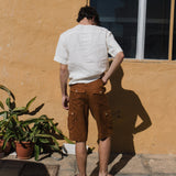 Men’s cargo linen shorts MACKAY