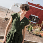 MARGARET wrap linen jumpsuit - notperfectlinen