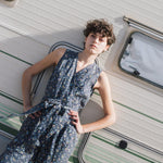 Sleeveless MARGARET wrap linen jumpsuit - notPERFECTLINEN