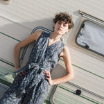 Sleeveless MARGARET wrap linen jumpsuit - notPERFECTLINEN