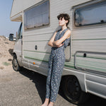 Sleeveless MARGARET wrap linen jumpsuit - notPERFECTLINEN