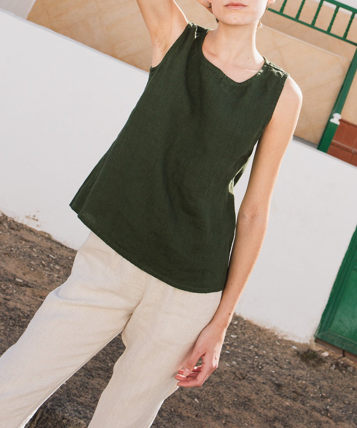 VIENNA linen tank top - notPERFECTLINEN