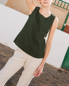 VIENNA linen tank top - notPERFECTLINEN