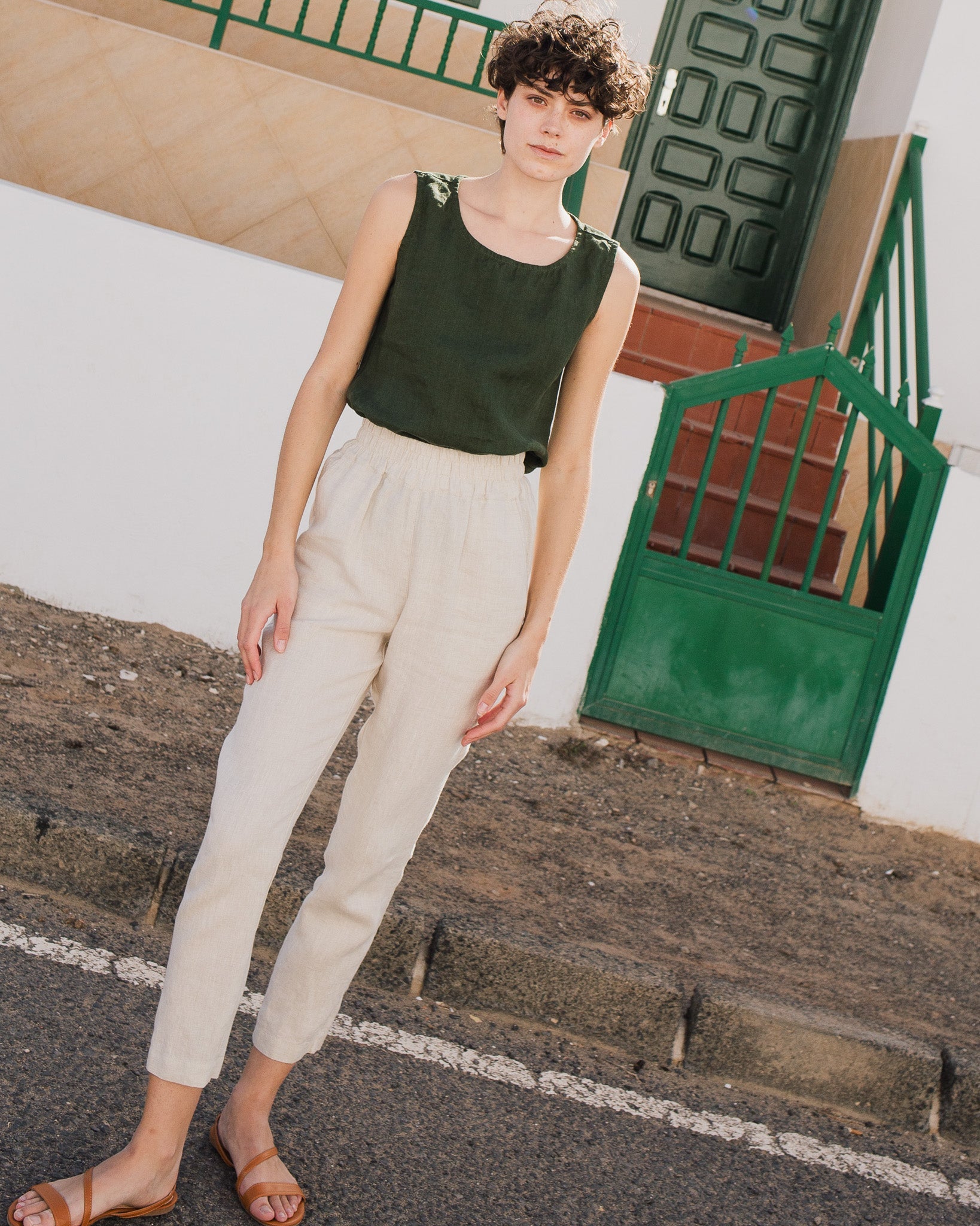 VIENNA linen tank top - notPERFECTLINEN