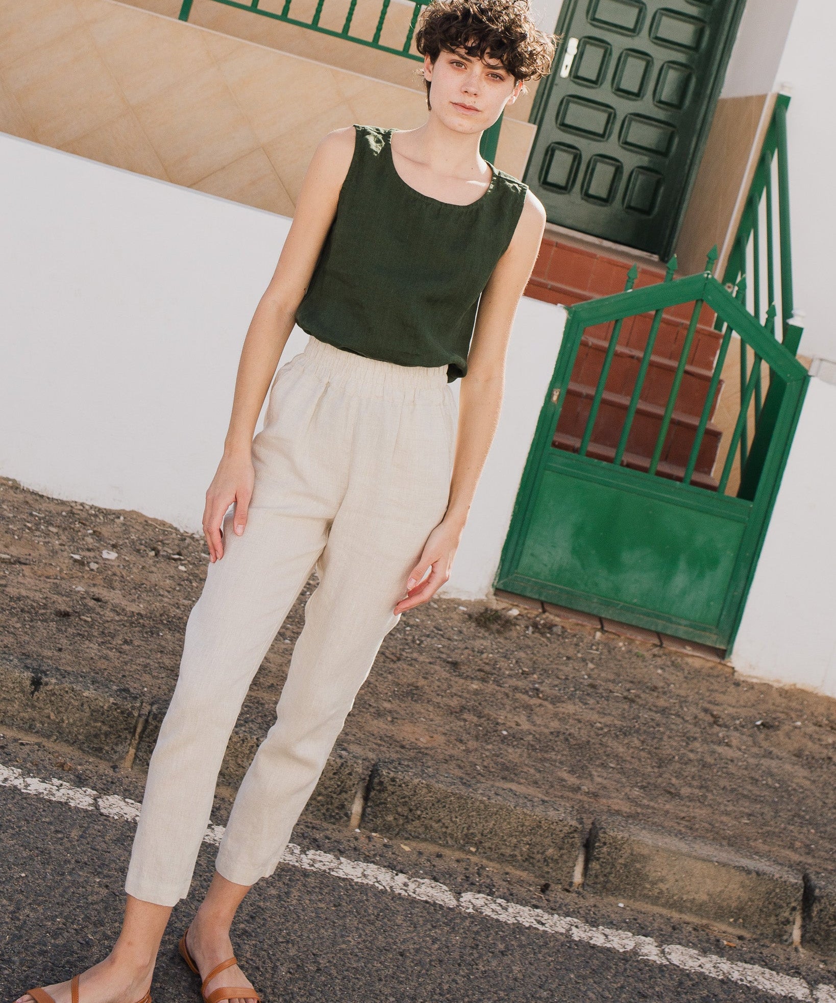 ATHENS-2 linen pants - notperfectlinen