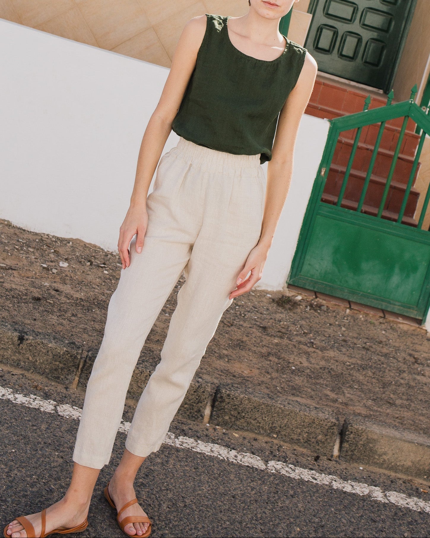 ATHENS-2 linen pants - notperfectlinen