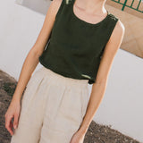 VIENNA linen tank top - notPERFECTLINEN
