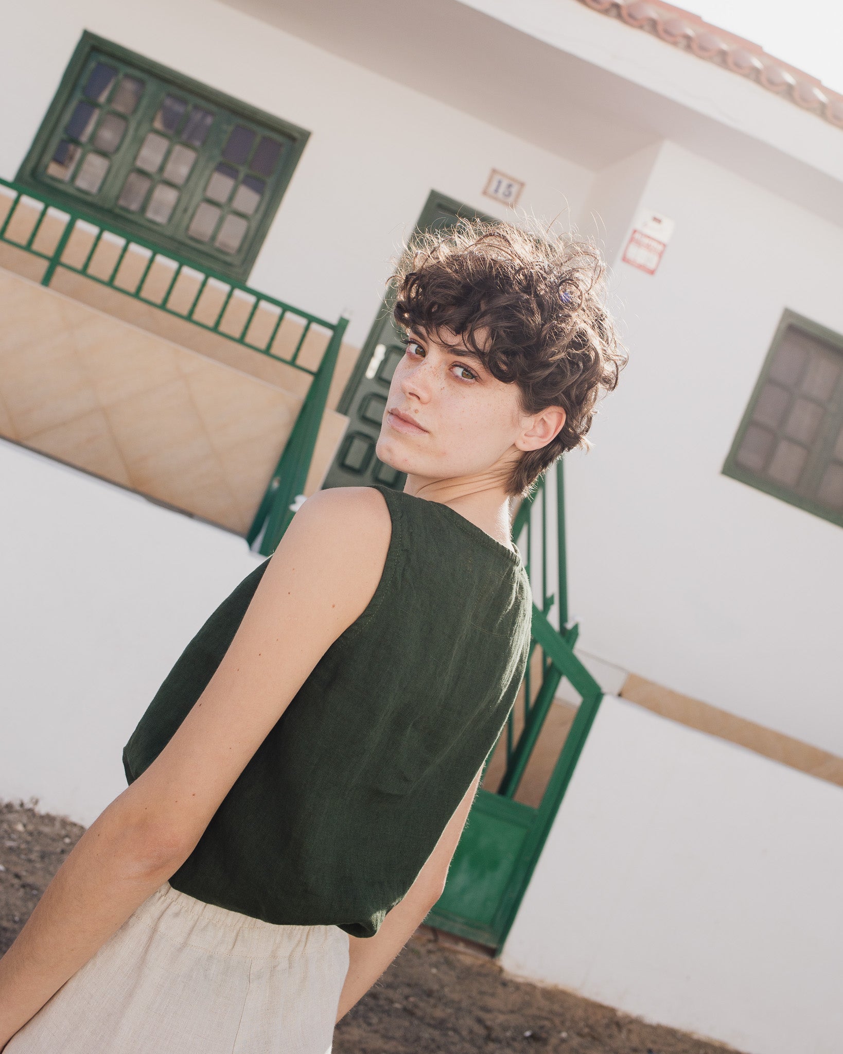 VIENNA linen tank top - notPERFECTLINEN