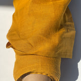 [sold out] Prewashed medium-weight linen fabric [Saffron]