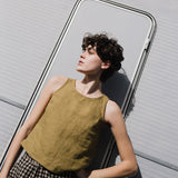 BAY-2 linen top - notperfectlinen