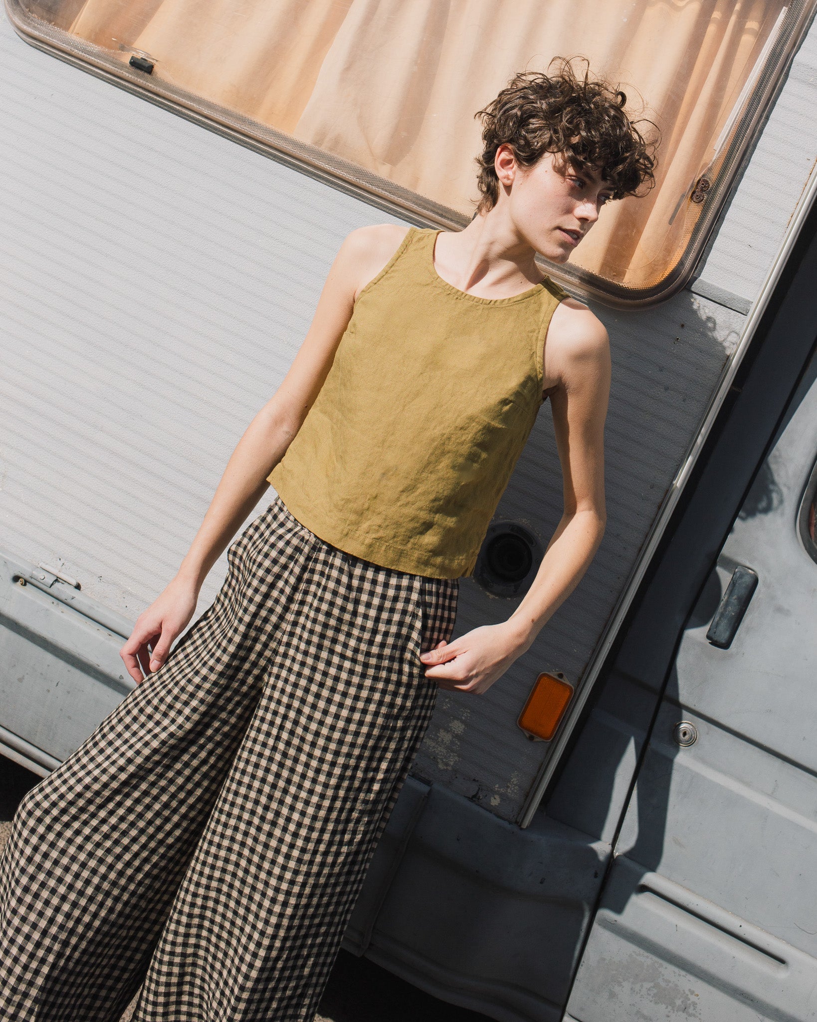 Maxi WELS wide leg linen pants - notperfectlinen