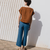 GORDES boxy linen top - notperfectlinen