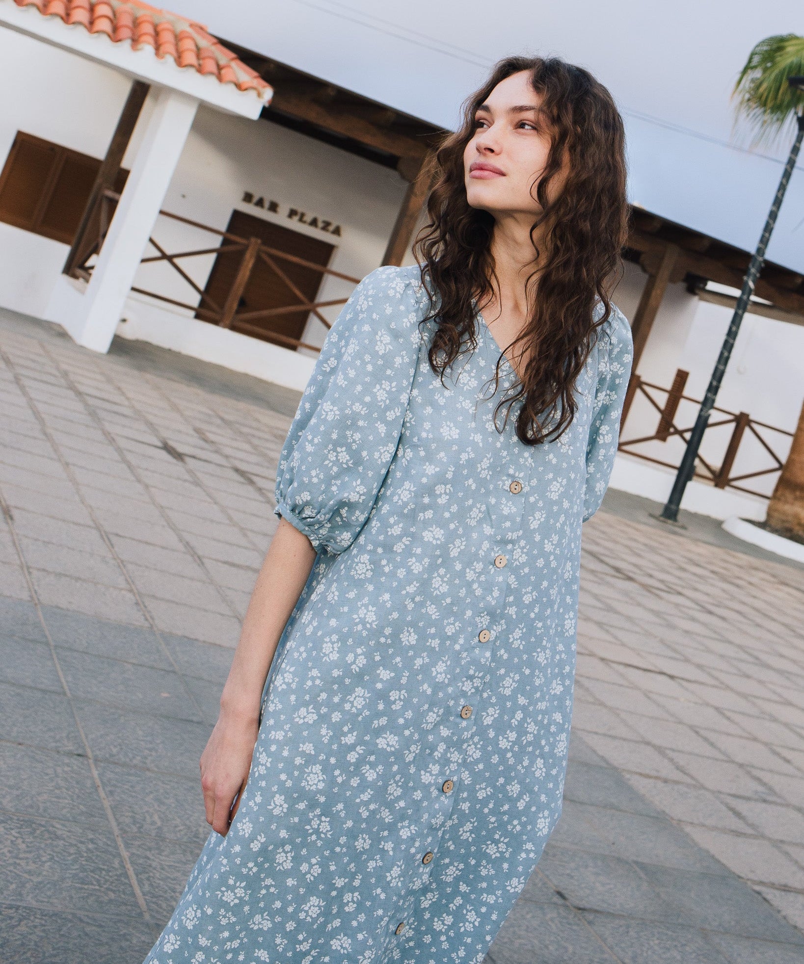 ANGEL maxi button down dress linen - notperfectlinen