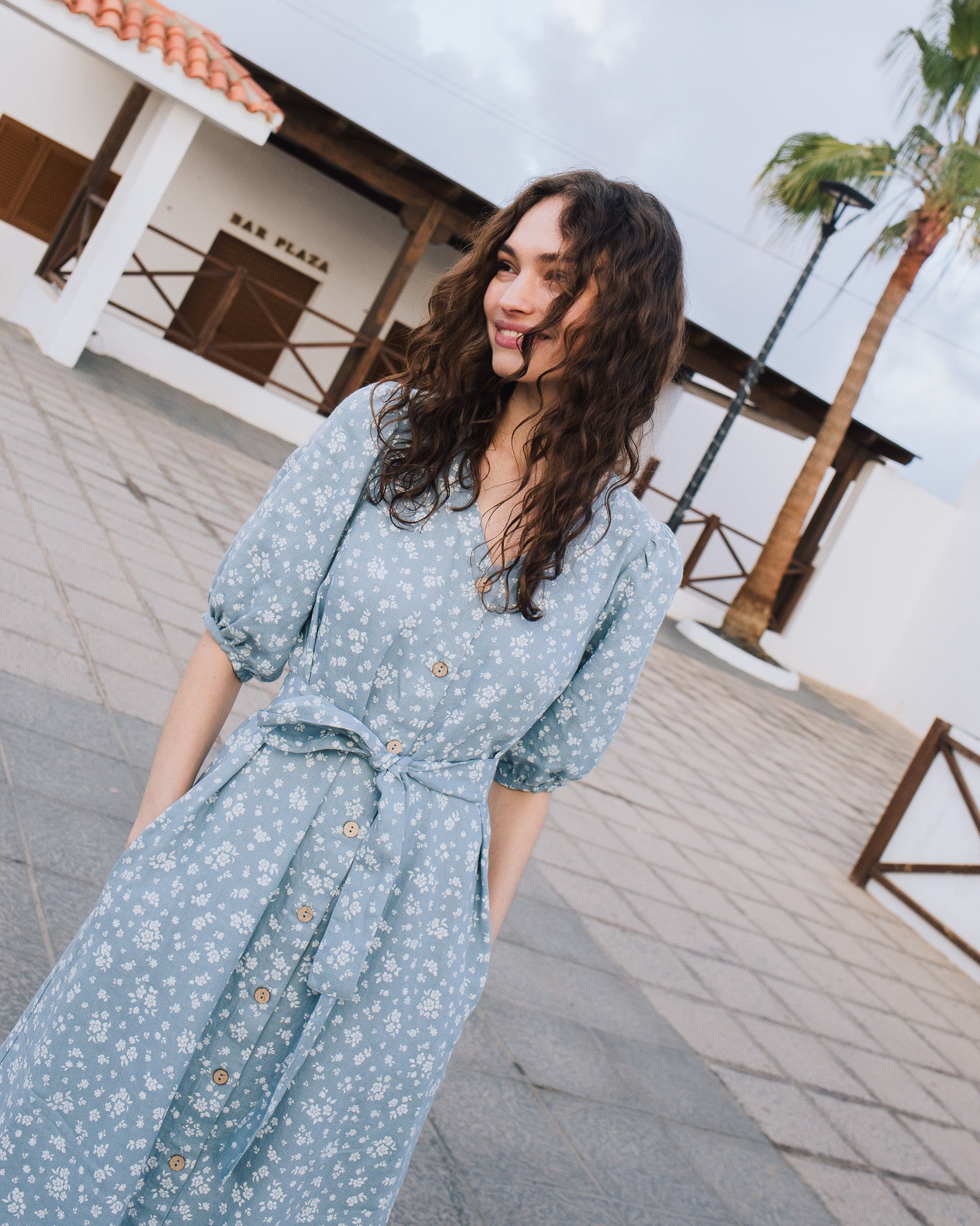 ANGEL maxi button down dress linen - notperfectlinen