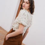 AROSA ruffle linen top - notperfectlinen