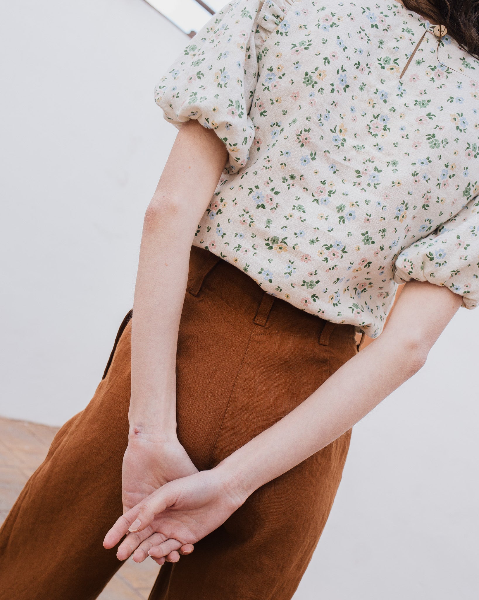 SARAH fit and flare pants - notPERFECTLINEN