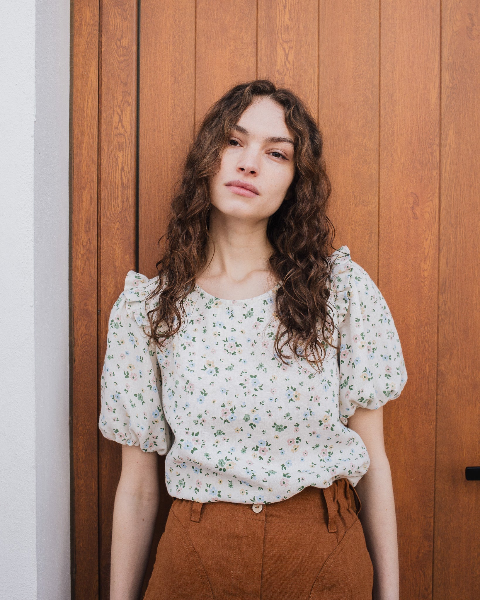 SARAH fit and flare pants - notPERFECTLINEN