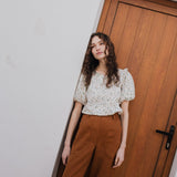 SARAH fit and flare pants - notPERFECTLINEN