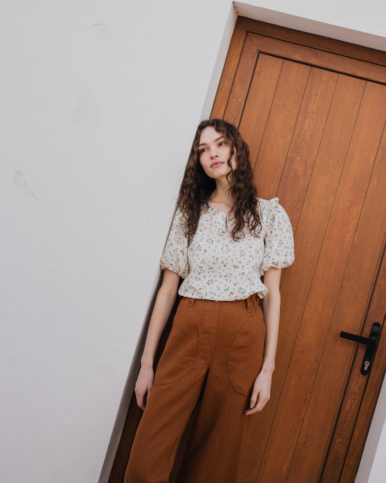 SARAH fit and flare pants - notPERFECTLINEN