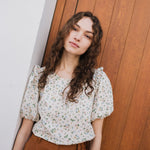 AROSA ruffle linen top - notperfectlinen