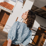 ELLA knot front button shirt linen - notperfectlinen