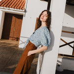 ELLA knot front button shirt linen - notperfectlinen