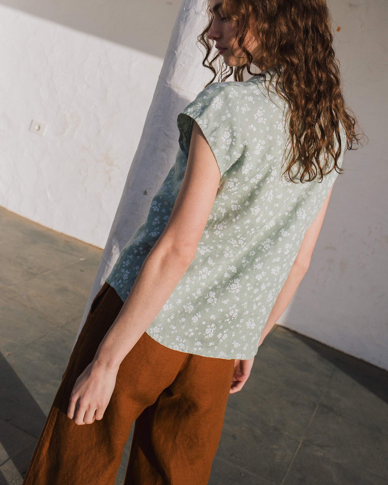 NOOSA collar linen shirt - notperfectlinen