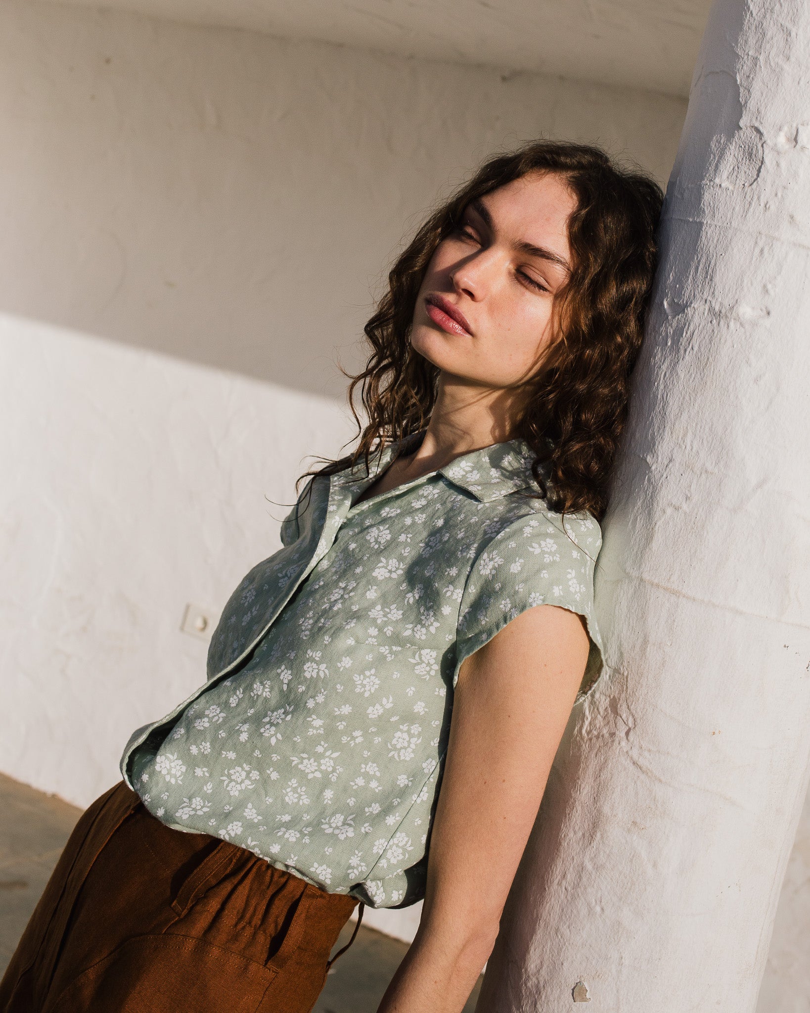 NOOSA collar linen shirt - notperfectlinen