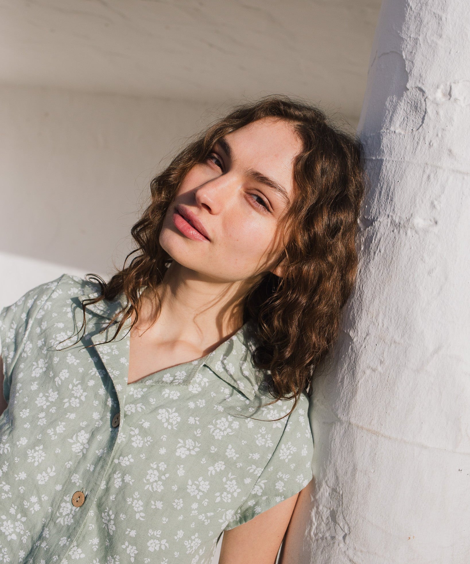 NOOSA collar linen shirt - notperfectlinen