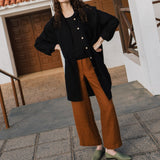 LIVORNO-2 oversized linen collar shirt - notperfectlinen