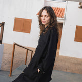 LIVORNO-2 oversized linen collar shirt - notperfectlinen